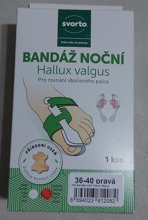 Nočná bandáž na halux, 