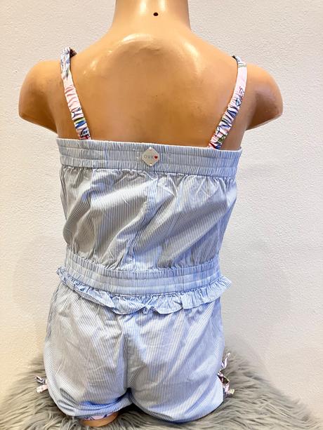 Dievčenský pásikavý letný overal overkids (5r.), 110