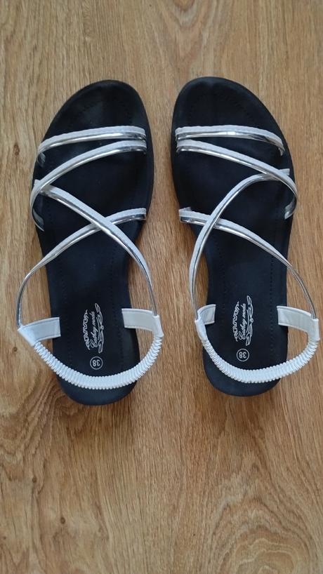 Letné nízke sandálky, 38