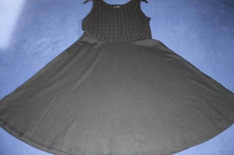 Čierne čipkové šaty, c&a,158