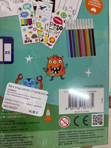 Tiger tribe set na malovanie pre chalanov,