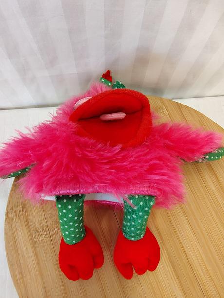 Zberat. ružové strašidielko monster puppet kinder, 