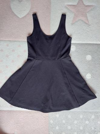 Cierne elastické saty h&m veľ. 42, h&m,42