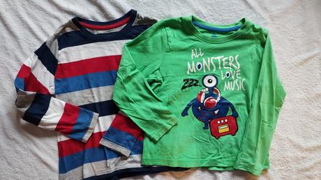 Bavlnené tričko 2x - 4-6 rokov, lupilu,116