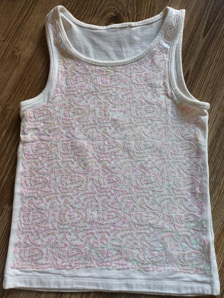 4 letné tielkové tričká, h&m,110