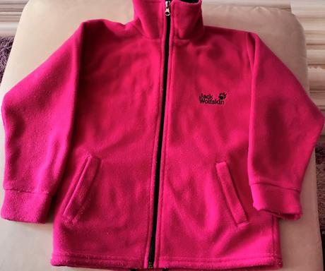 Flísová mikina č. 122/128, jack wolfskin,122