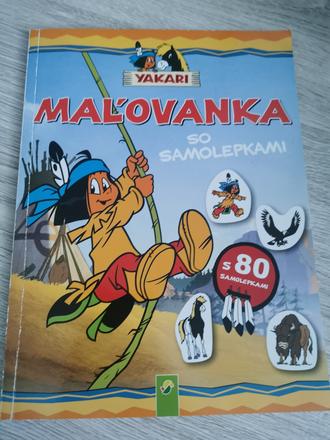 Omaľovánka indián so samolepkami, 