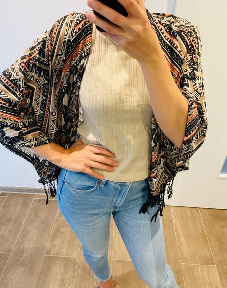 Farebný prehoz/svetrik, m