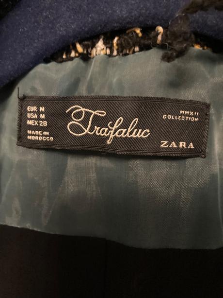 Zara - čierne boucle sako kabátik - veľkosť m, zara,m