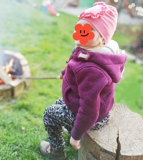 Mikinová bunda zateplená kožušinkou, 98