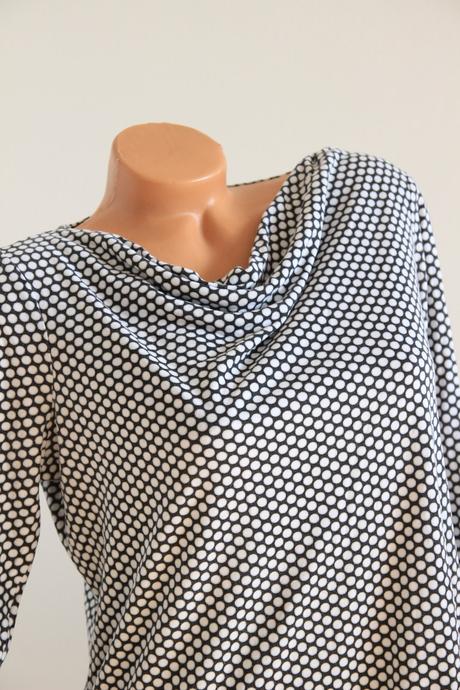 Bodkovaný bavlneno viskózový top, l/xl, l