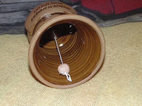 Keramický hlinený zvonček 40 rokov,