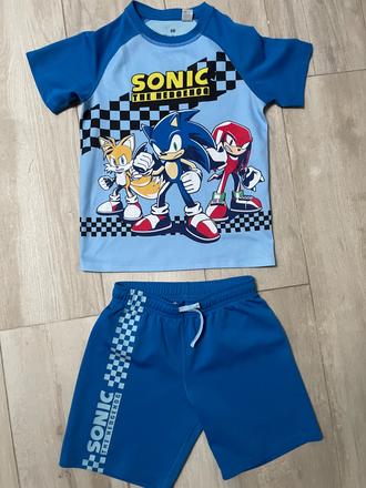 Športový dres sonic, h&m,128