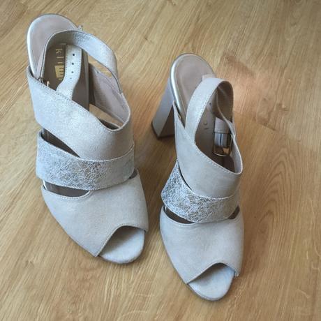 Kožené lodicky na hrubom opatku, 39