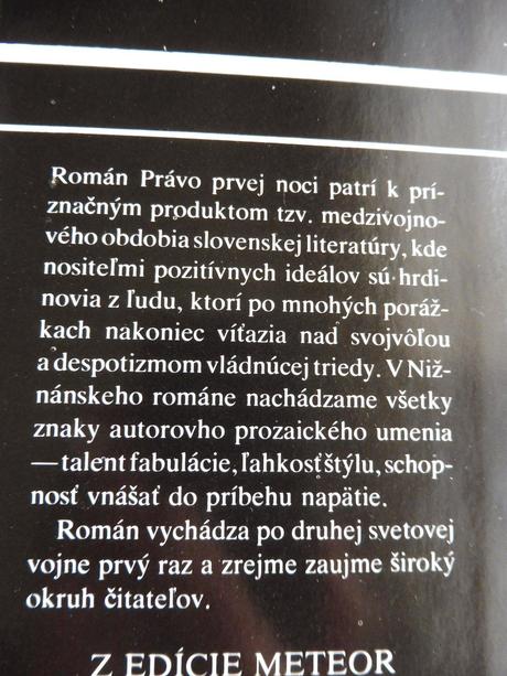Kniha - právo prvej noci, 