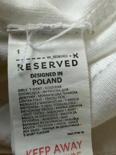 Tričko pre dievča, reserved,128