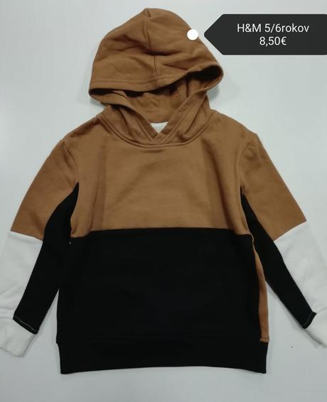 Hnedá mikina h&m, h&m,116