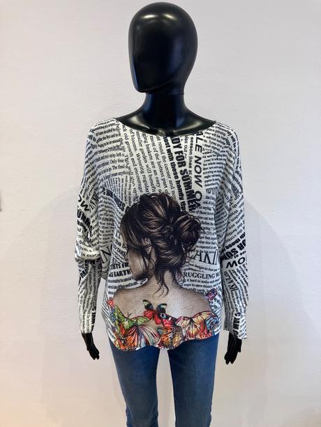 Dámske vzorované tričko, xl