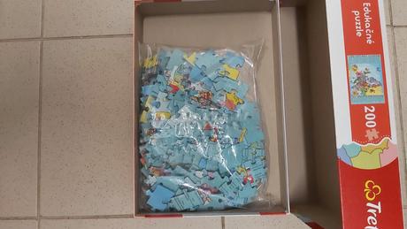 Puzzle edukačné mapa európy 200ks pre deti 7-10r., 