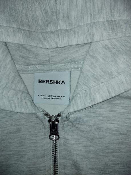 Jemná crop mikina na zips z modalovej zmesi, bershka,xs