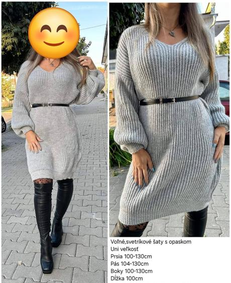 Pletene saty,tunika,