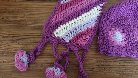 Hačkovaný šál s čiapkou, 104 - 152