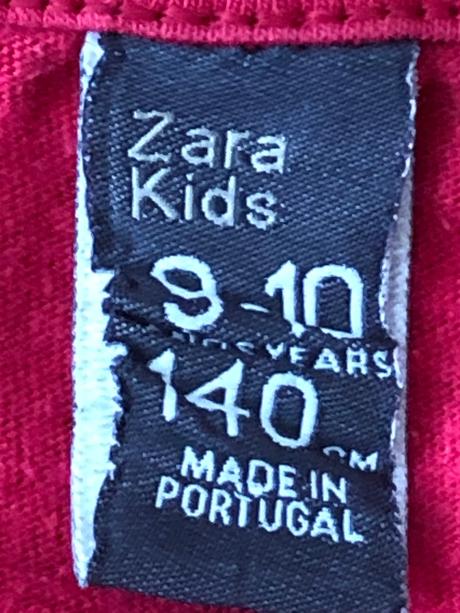 Detské tričko zara kids d 50, š 35, r 51cm, zara,140