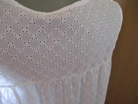 Biela madeirová blúzka, h&m,m