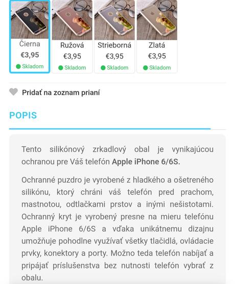 Kryt na iphone 6/6s, apple