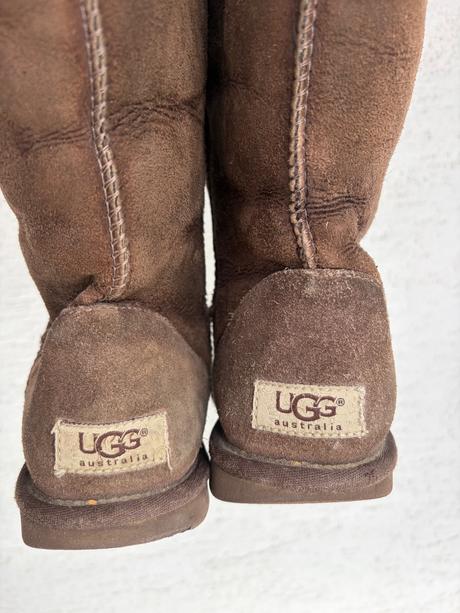 Ugg hnede kozene cizmy snehule 37 zateplene, ugg,37