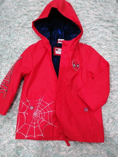 F&f pogumovaný kabát 98 spiderman, f&f,98