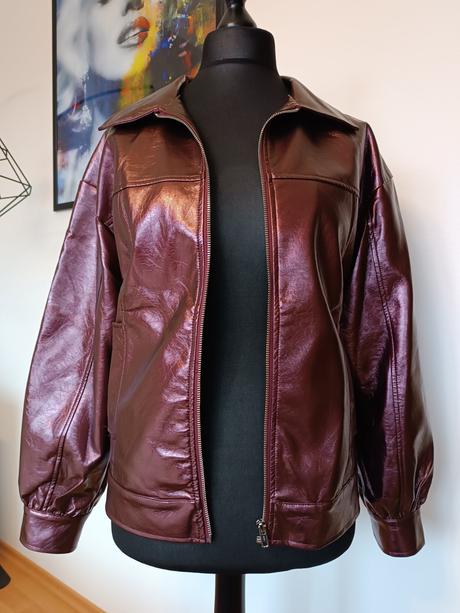 Vínová jesenná bunda, m