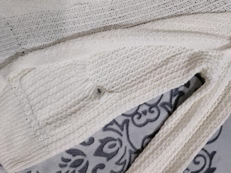 Biely pletený kardigan abercrombie and fitch, abercrombie&fitch,s