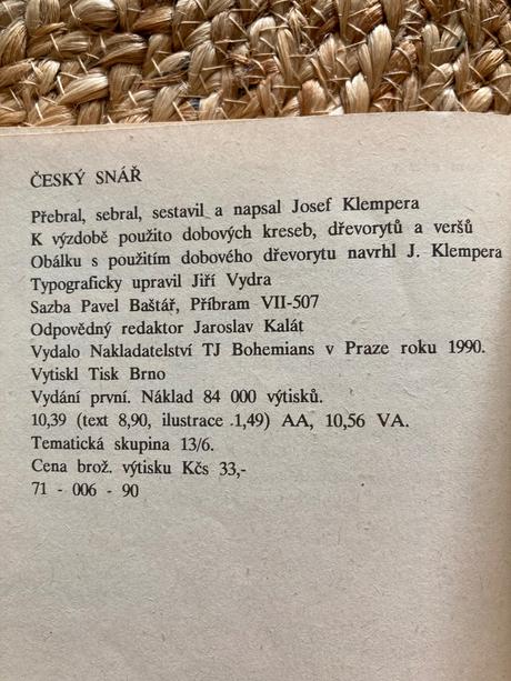 Český snář josef klempera (1990),