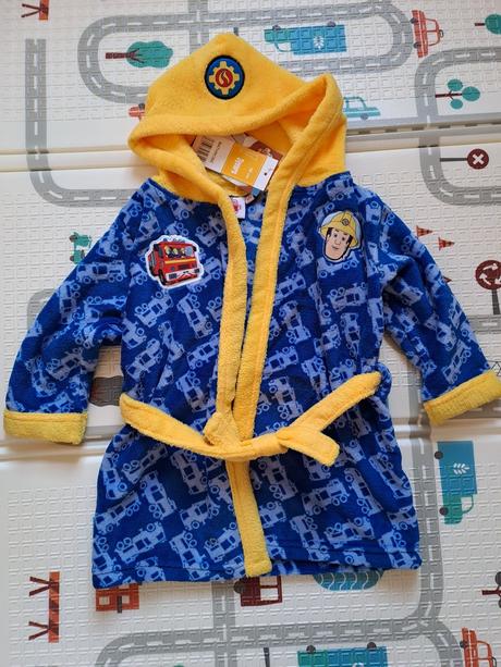 Požiarnik sam coral fleece župan s kapucňou, disney,98 / 104 / 110 / 116 / 128