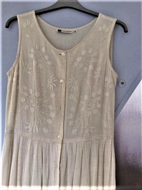 Luxusné ľanové šaty, l