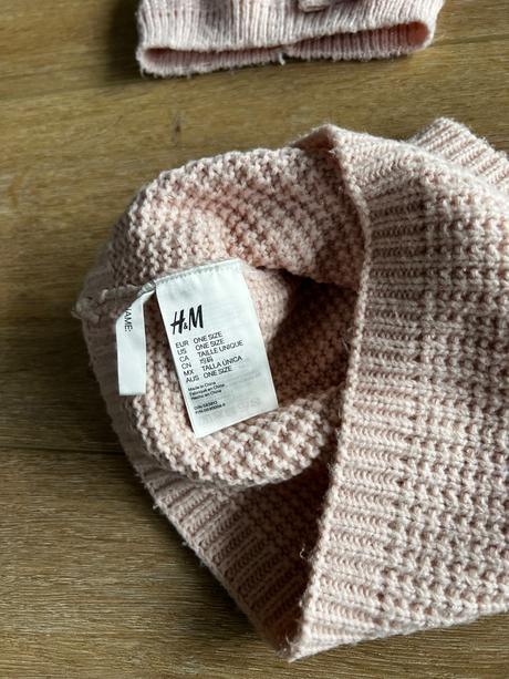 Čiapka + nákrčník h&m 110/128, h&m,110
