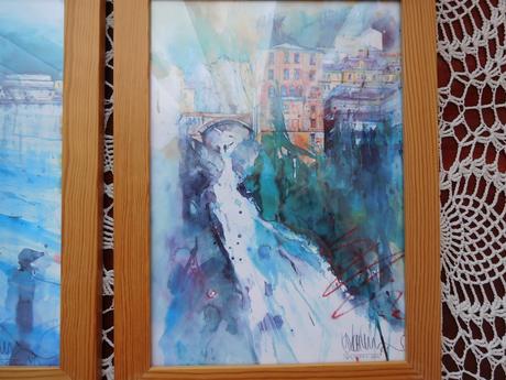 Obraz 3x, v drevenom ráme, 