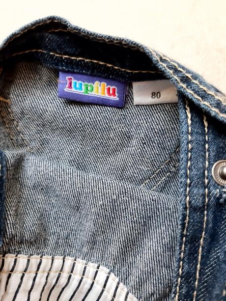 Riflová suknička, lupilu,80