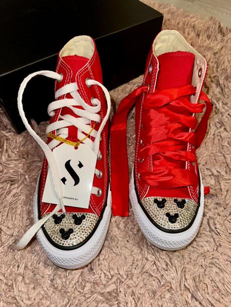 Converse mickey mouse shoozers crystals tenisky, converse,37