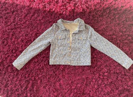 Rifľová bunda, h&m, veľkosť 134, h&m,134