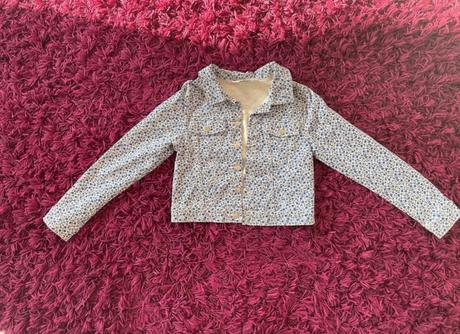 Rifľová bunda, h&m, veľkosť 134, h&m,134