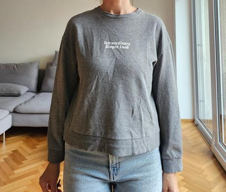 Zara mikina s napisom  s-m, zara,s