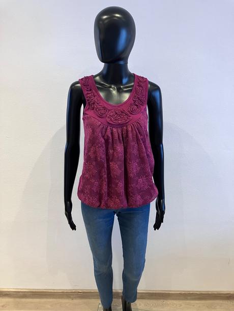 Dámske tričko s čipkou (36-38), s