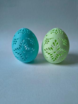 Velkonočné dekoračné 3d vajíčka, 