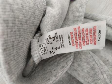 Velurove tepláky 6-7 rokov /len vyprate/, f&f,122