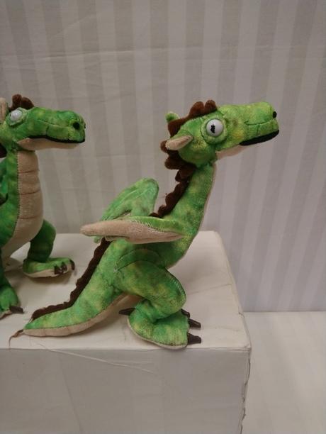 Plyšový zelení dráčikovia, 2 ks, aliki, 29 cm, 