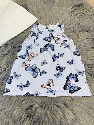 Dievčenské šaty s motýľmi h&m (80), h&m,80