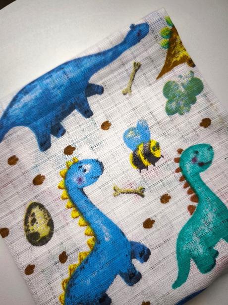 Bavlnená plienka dinosaurus,