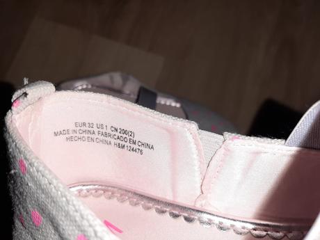 Bodkované balerinky, h&m,32